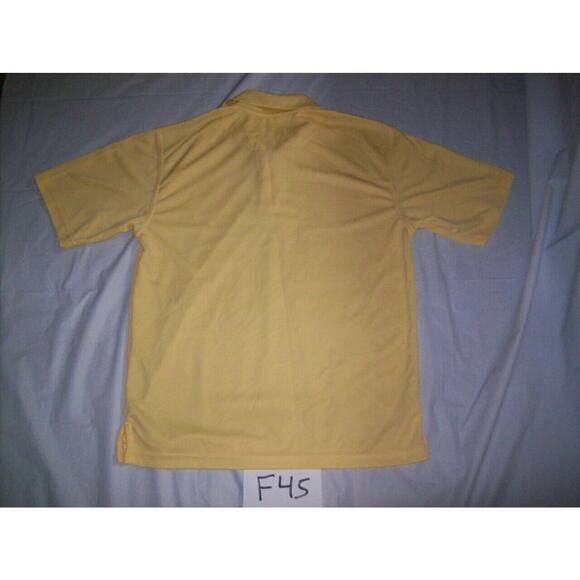 PGA Tour Golf Polo Shirt Size Medium Yellow -0712F45 - Picture 2 of 2